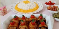 طرز تهیه بادمجان بقچه ای یا بادمجان پیچ، یک پیش‌غذای سریع و خوشمزه